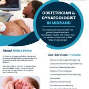 Home 183 Dr U Petse – Obstetrician & Gynaecologist in Waterfall City Hospital