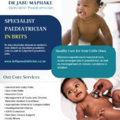 Dr Jabu Maphake – Specialist Paediatrician in Brits