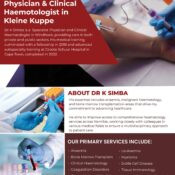 Home 145 Dr K Simba – Physician & Clinical Haemotologist in Kleine Kuppe