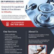 Home 172 Dr Pozisa Mpikeleli Qotoyi – General & Occupational Medical Practitioner in Mthatha