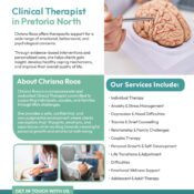 Chrisna Roos – Clinical Therapist in Pretoria North