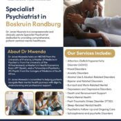 Dr Jones Mwenda Inc – Psychiatrist in Boskruin