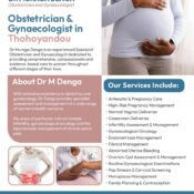 Dr Muraga Denga – Obstetrician and Gynaecologist in Thohoyandou
