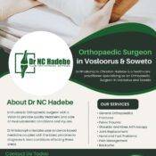 Dr Nhlakanipho Christian Hadebe – Orthopaedic Surgeon in Soweto